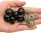 40pcs 22mm Large Black Plastic Safety Eyes with Washers – DIY Craft Eyes for Plush Animals, Teddy Bears, Dolls, and Puppets